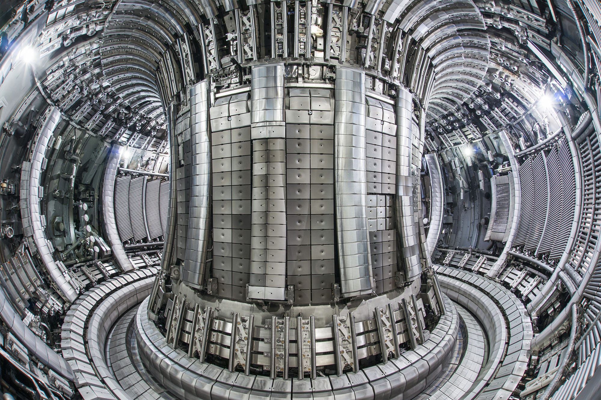 Research on nuclear fusion shows promise but the technology is at an early stage, with testing of models such as the Joint European Torus (JET) Tokamak. Credit: Eurofusion